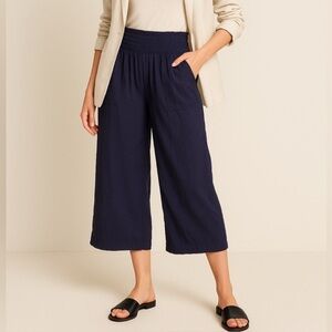 Simply Vera Vera Wang High-Waisted Wide-Leg Palazzo Pants XL Navy